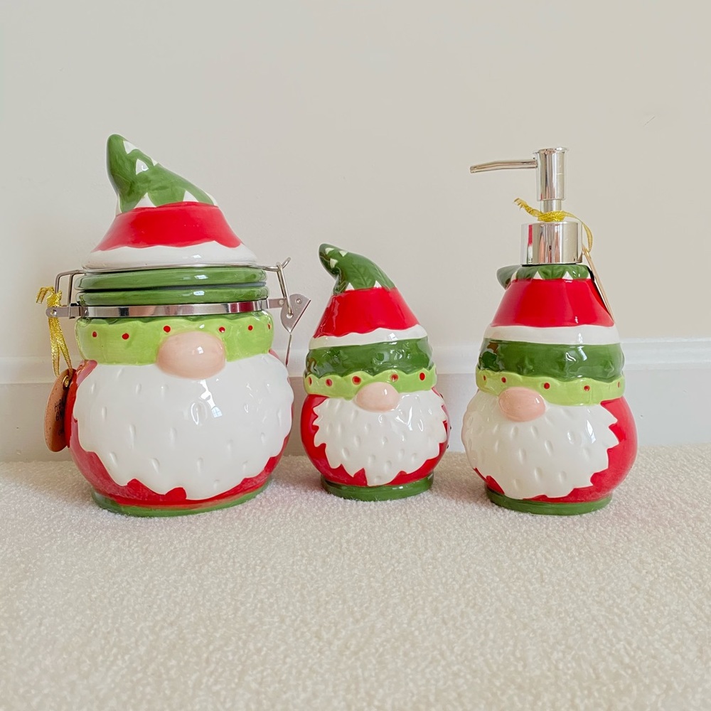 Christmas Gnomes Home Decor Bundle of 3